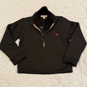 Burberry quarter-zip fleece sweatshirt with faux layering collar 4Y/104cm 4T